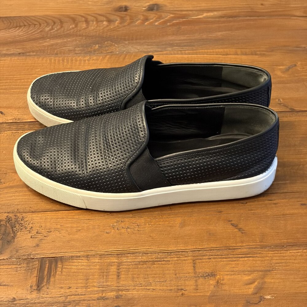 Vince Black Perforated 'Blair 5' Slip-On Sneaker- size 7